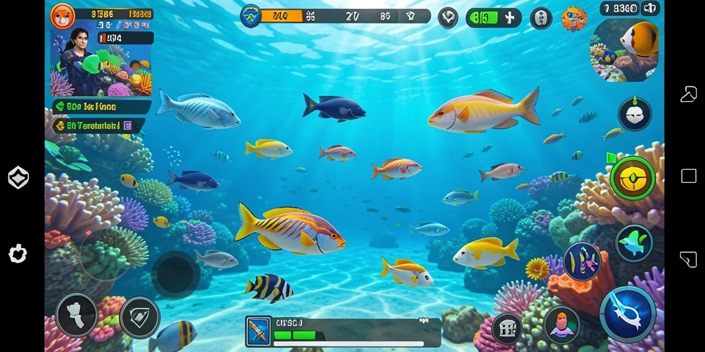 Tampilan gameplay seru dalam permainan Tembak Ikan 8364.