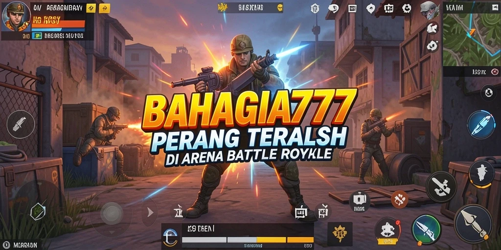 Tampilan gameplay BAHAGIA777 yang seru di arena pertempuran.