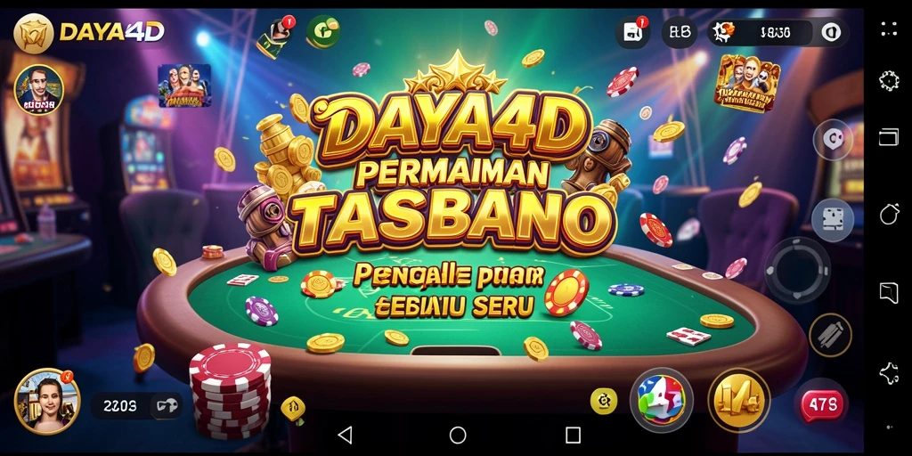 Screenshot DAYA4D menampilkan gameplay Kasino yang mendebarkan.