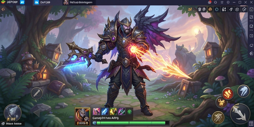 Tampilan seru gameplay DEPO89 di dunia ARPG yang luas.