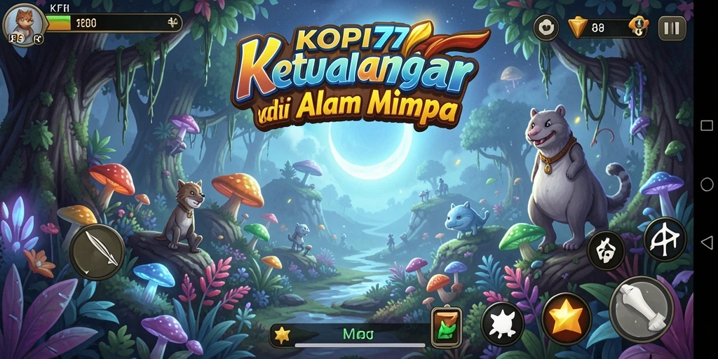 Screenshot gameplay KOPI77 menampilkan petualangan epik di dunia yang menakjubkan.