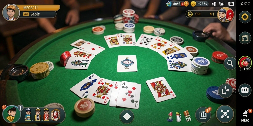 Tampilan gameplay MEGA111 yang menarik dan interaktif.