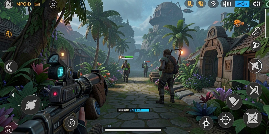 Tampilan menarik dari gameplay MPOID dalam dunia virtual.