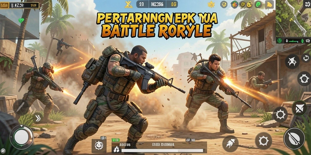 Gameplay seru MZ356 dalam pertempuran Battle Royale.