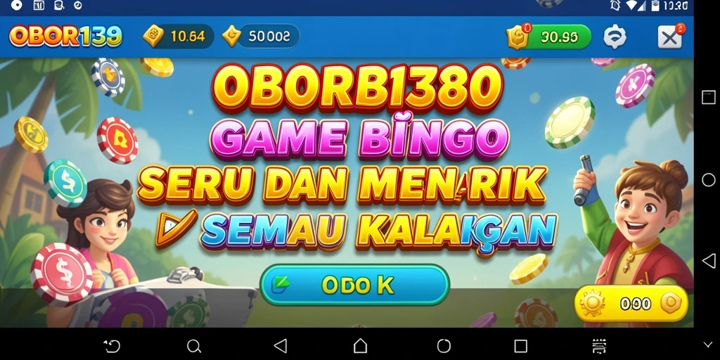 Tampilan gameplay Bingo yang seru dan interaktif.