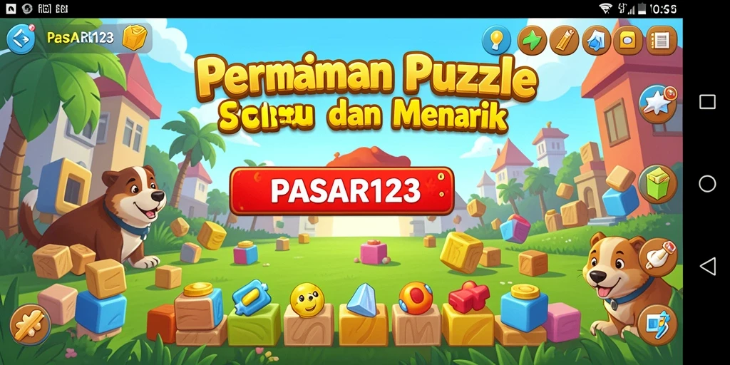 Tampilan gameplay PASAR123 yang menantang dan seru.