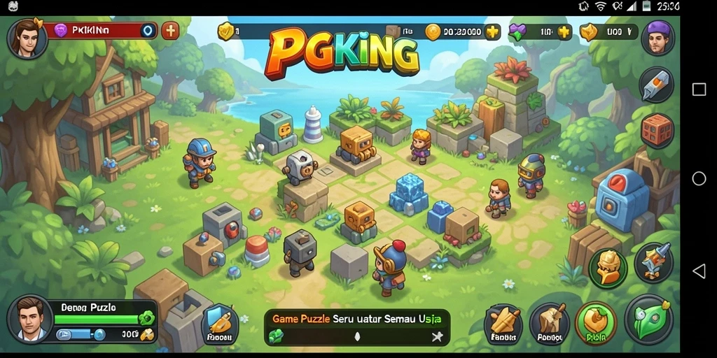 Screenshot PGKING menampilkan gameplay seru dan menantang dalam game Puzzle.