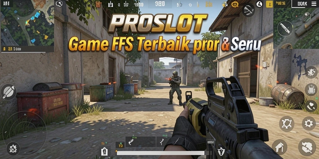 Screenshot gameplay PROSLOT menampilkan aksi intens dan menegangkan.