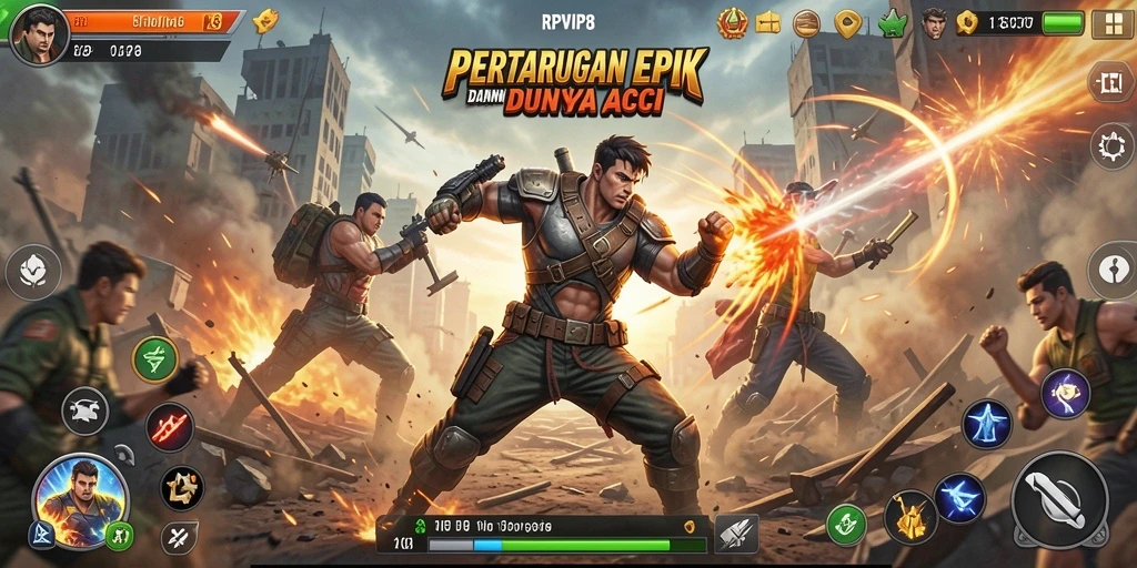 Tampilan gameplay RPVIP8 yang penuh aksi dan seru.