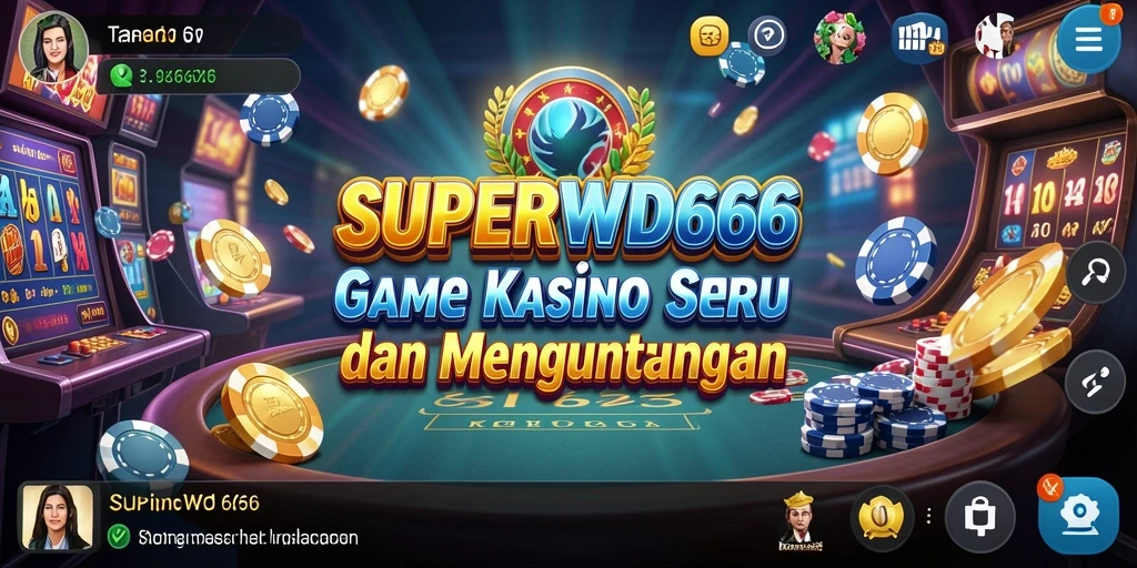 Tampilan gameplay menarik dari SUPERWD666 dengan berbagai pilihan permainan Kasino.