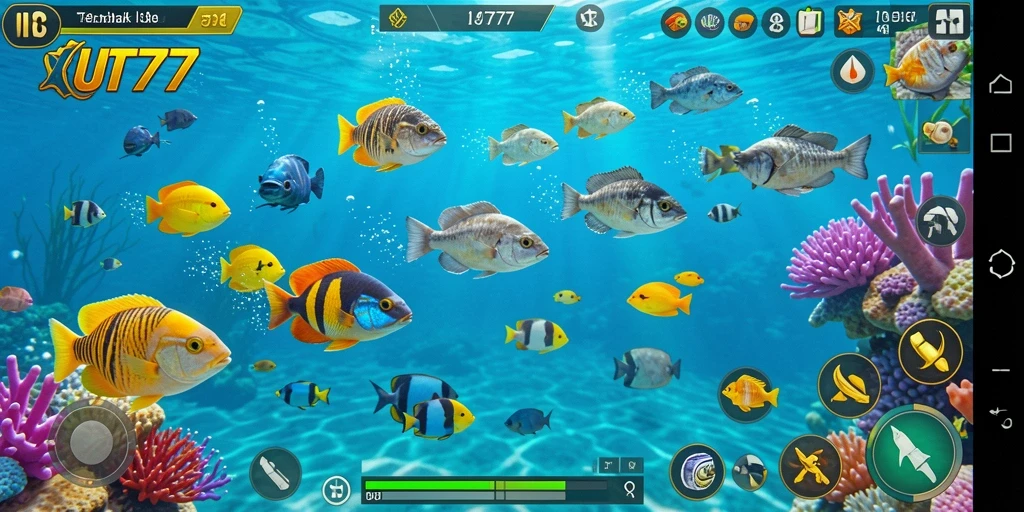 Tampilan gameplay Tembak Ikan yang menarik dan penuh aksi.